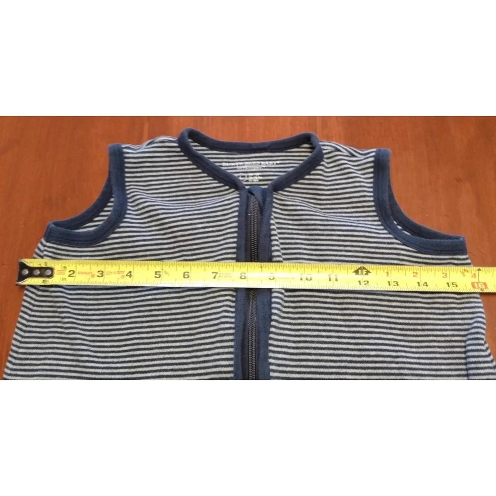BURT'S BEES Organic Cotton SLEEPSACK 12M Nautical Prep Coastal Baby Eco-Friendly